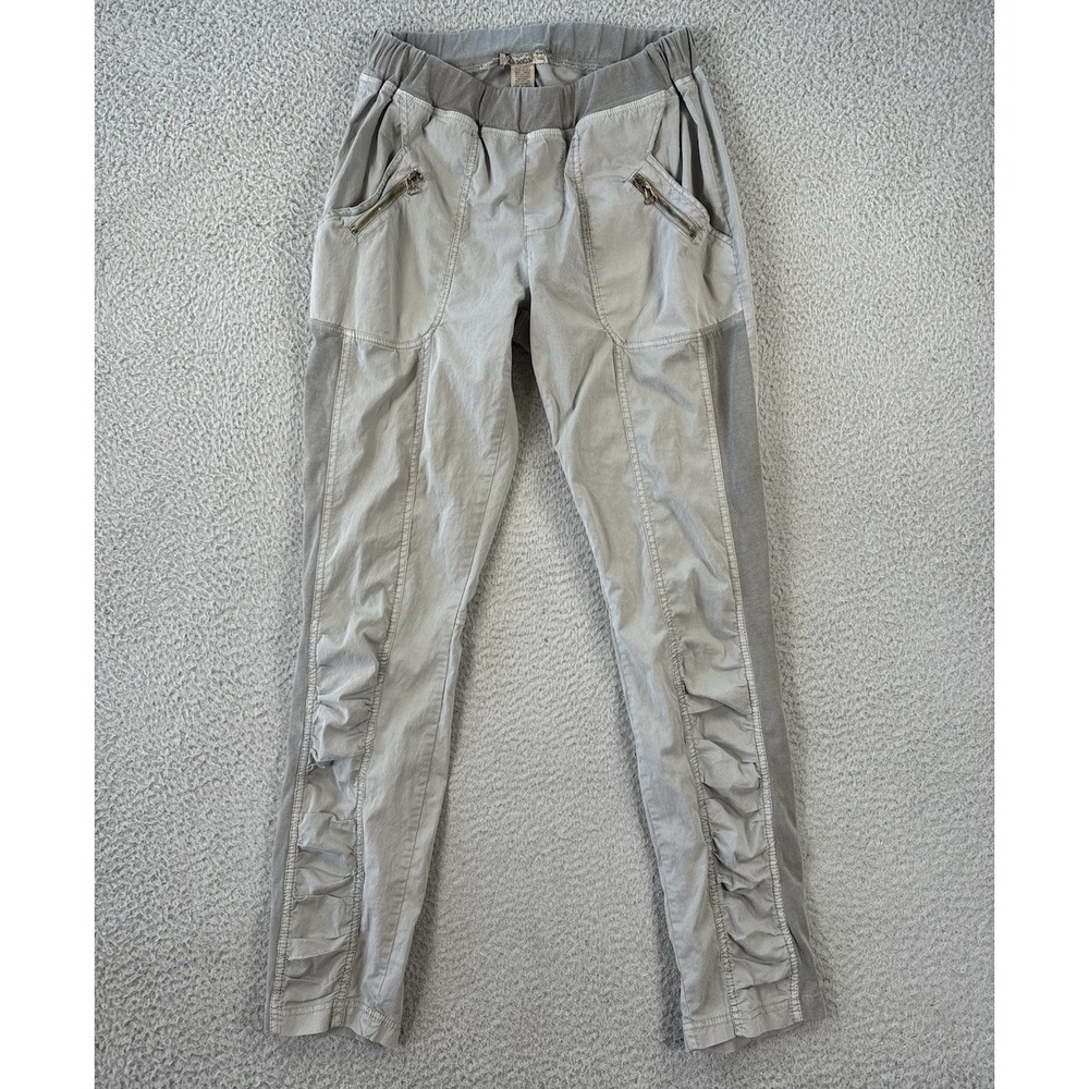 XCVI Wearables Malanda Pants Womens Small Sage Green Ruched Pull On Comfort
